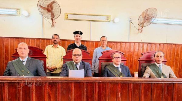 دائرة محكمة جنايات شمال المنيا برئاسة المستشار شريف الزاوي 