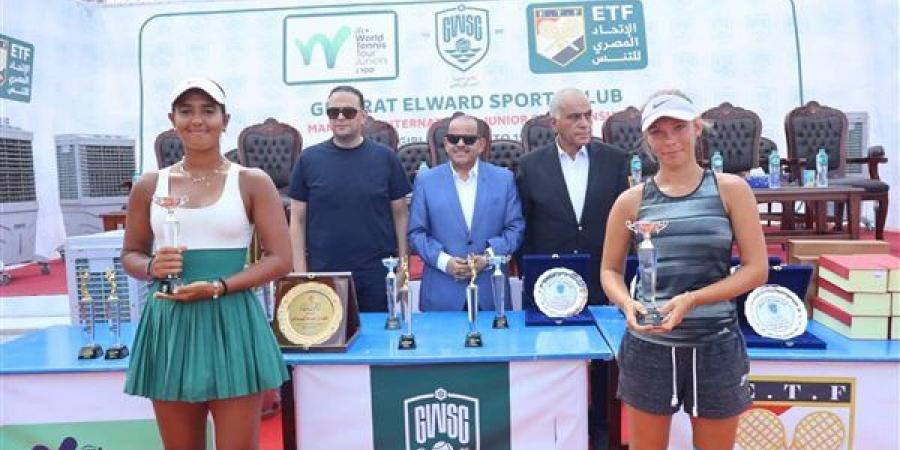 نادي جزيرة الورد بالدقهلية يسدل الستار على البطولة الدولية للتنس