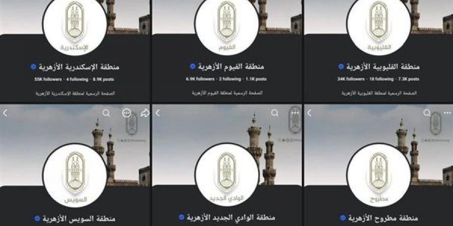 توثيق «الصفحات الرسمية للمناطق الأزهرية» على مواقع التواصل الاجتماعي